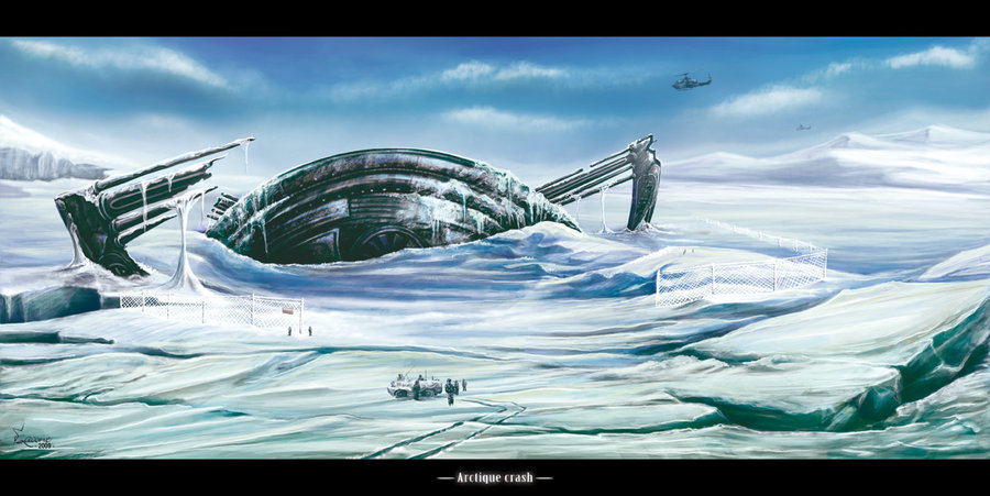 UFO Série ArcticCrash - Illustration SF